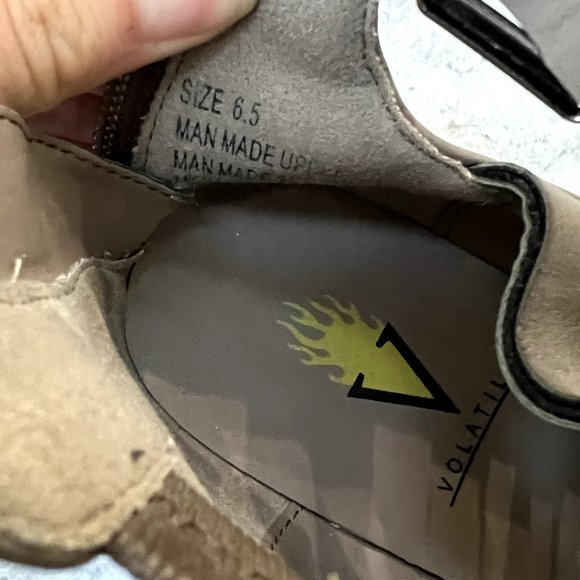 VOLATILE Booties Womens 6.5 Brown McKenna Strappy Ankle Boots - Picture 7 of 7